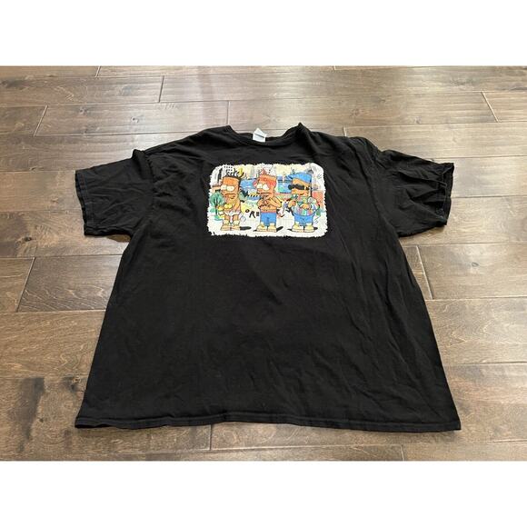 Delta Pro Weight Mens Black Bart Simpson Wutang Tupac Biggie Hip Hop Tshirt XXL - Picture 2 of 9
